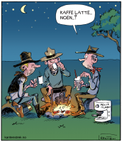 Firekanta Strip - Digital color. Line-art by Nils Axle Kanten. 2009