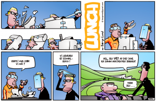 Lunch Half-Page - Digital color. Line-art by Børge Lund. 2011