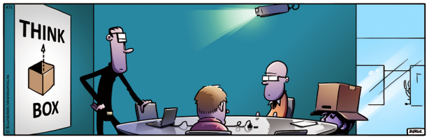 Lunch Strip - Line-art by Børge Lund. 2012