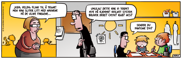 Lunch Strip - Line-art by Børge Lund. 2012